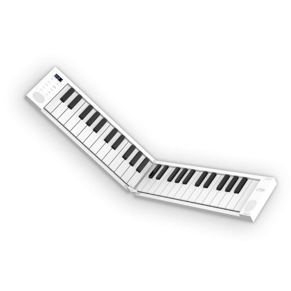 carry-on digital pianos white carry-on fp49 49 keys folding digital piano - white