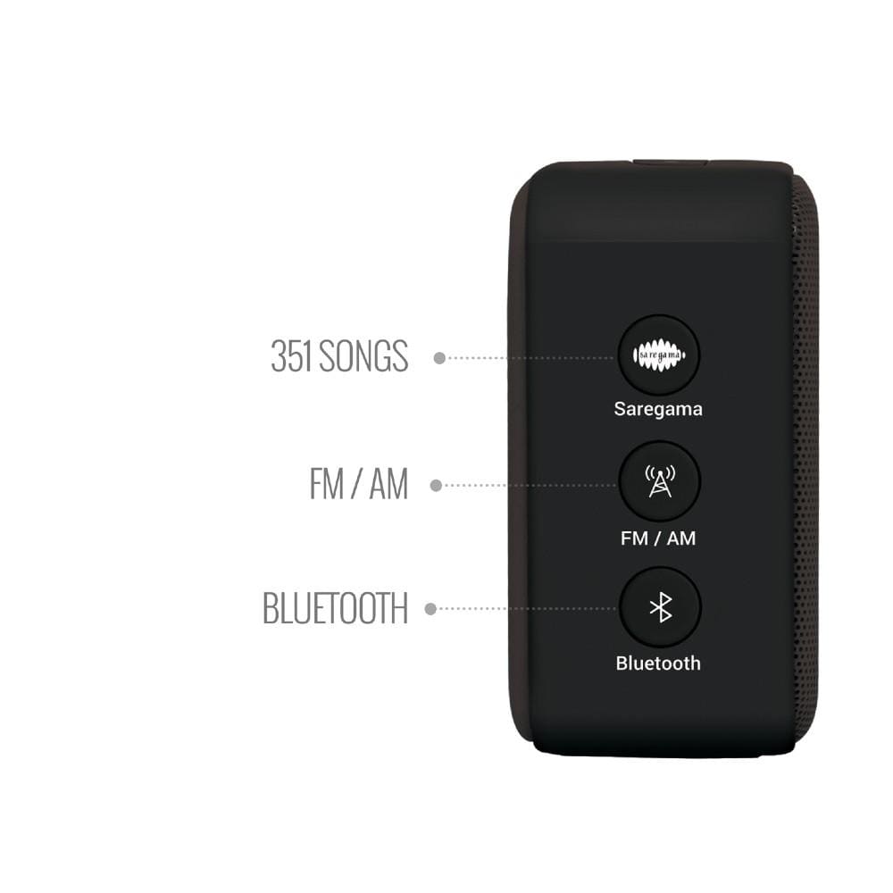 carvaan bluetooth speakers saregama carvaan mini 2.0 portable music player with bluetooth/fm/am/aux #color_moonlight-black