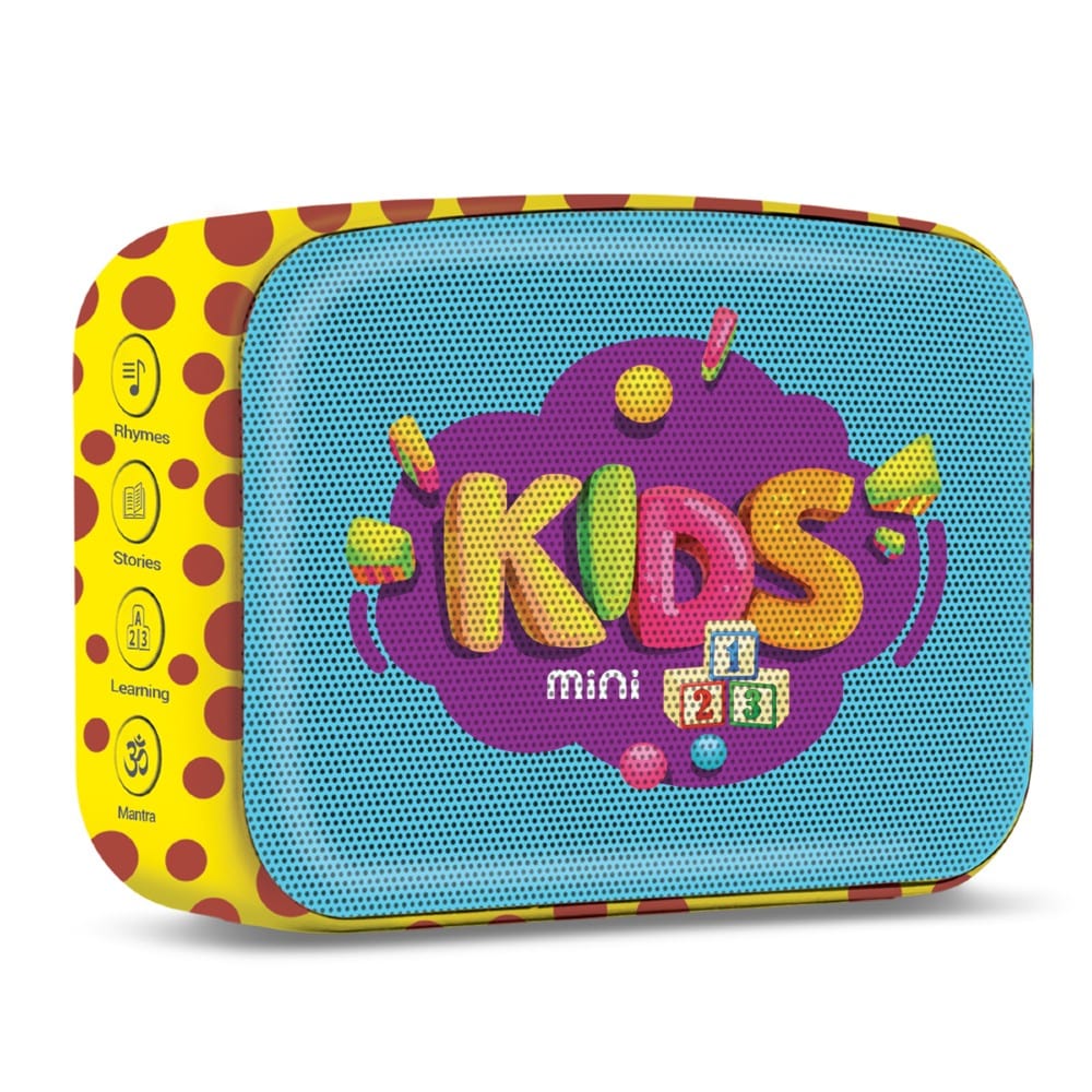 carvaan bluetooth speakers saregama carvaan mini kids portable music player with bluetooth/fm/am/aux- baby blue
