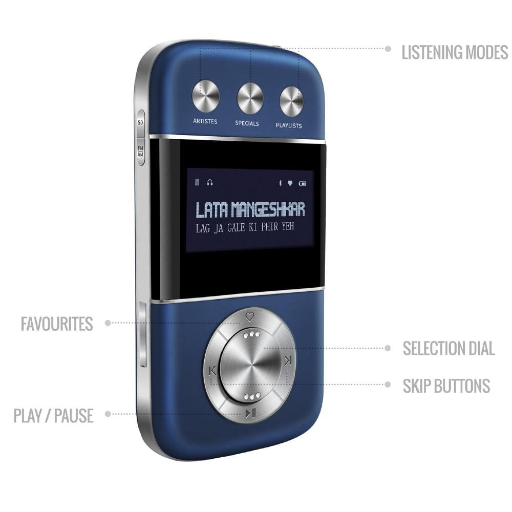 carvaan portable music players saregama carvaan go 2.0- portable audio player with 3000 pre-loaded retro hindi songs #color_blooming-blue