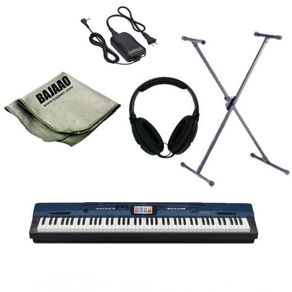 casio digital piano bundles casio privia pro px-560 mbe arranger piano with stand, headphones, polishing cloth and power adapter