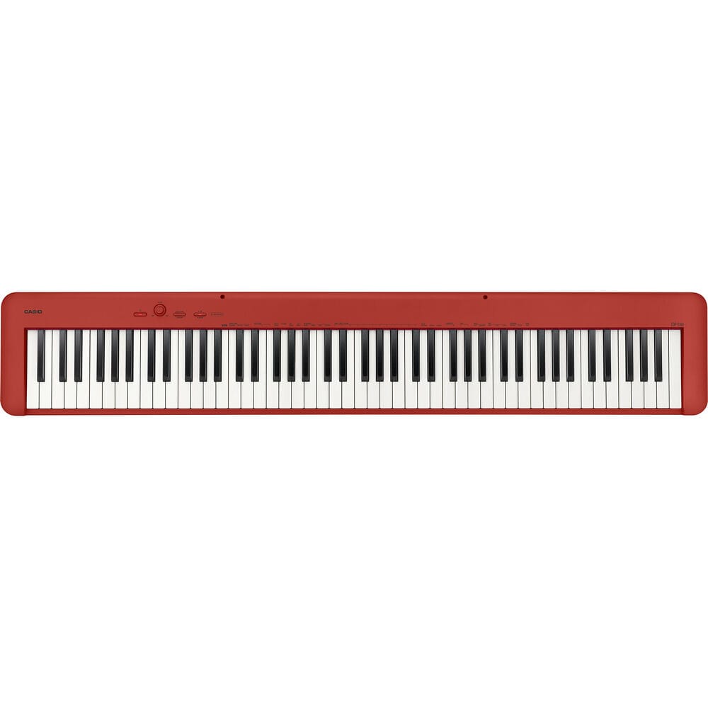 casio digital pianos red casio cdp series cdp-s160 88 key digital piano