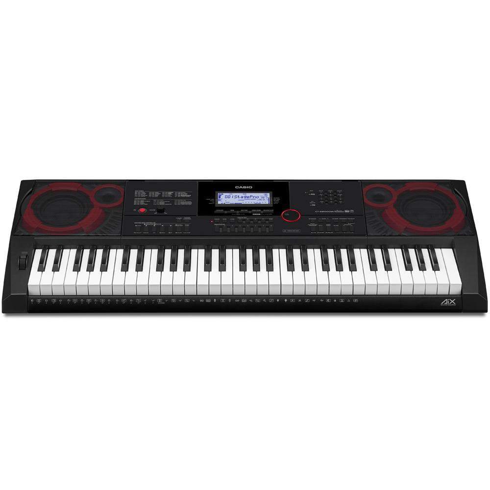 casio keyboard bundles casio ct-x8000in 61-key portable keyboard with power adapter, dust cover, stand, online lessons & ebook