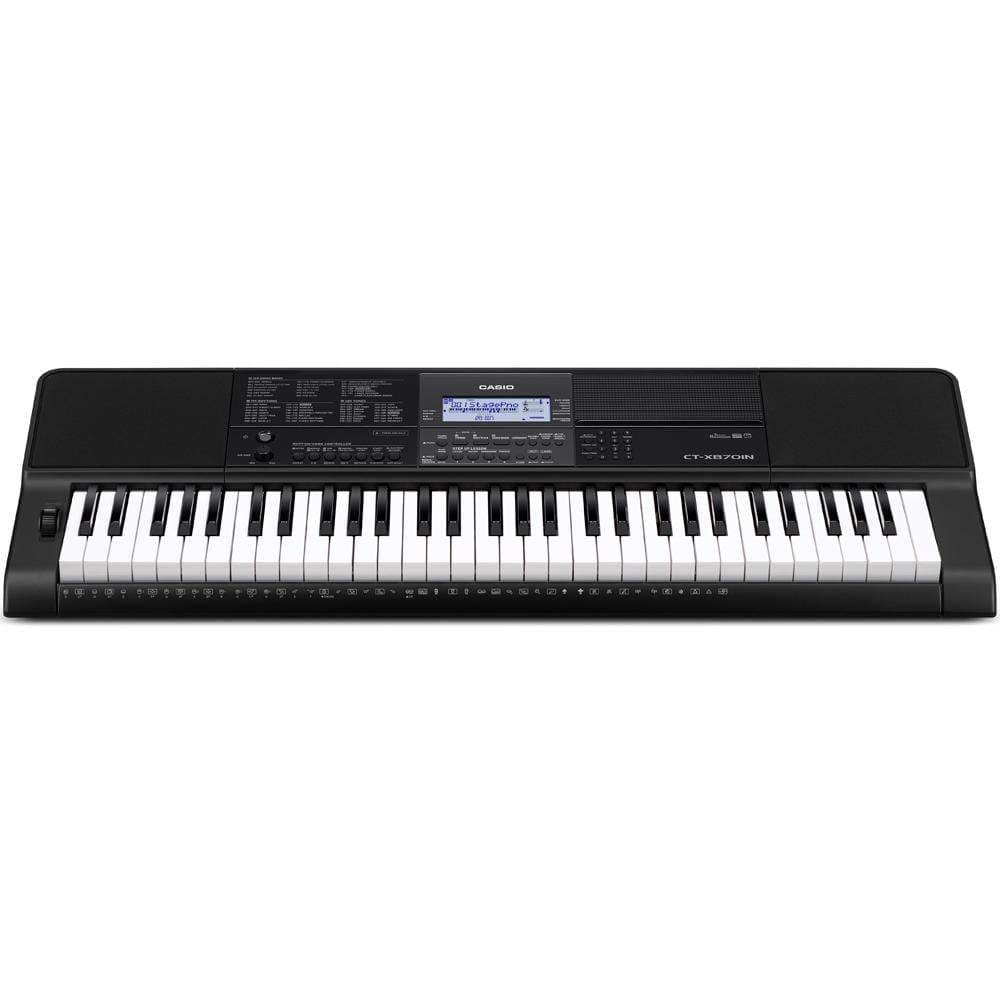 casio keyboard bundles casio ct-x870in 61-key portable keyboard with power adapter, dust cover, online lessons & ebook