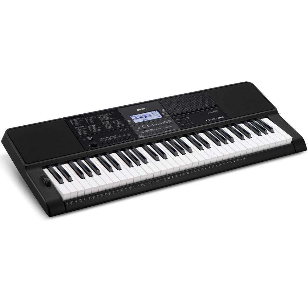 casio keyboard bundles casio ct-x870in 61-key portable keyboard with power adapter, dust cover, online lessons & ebook