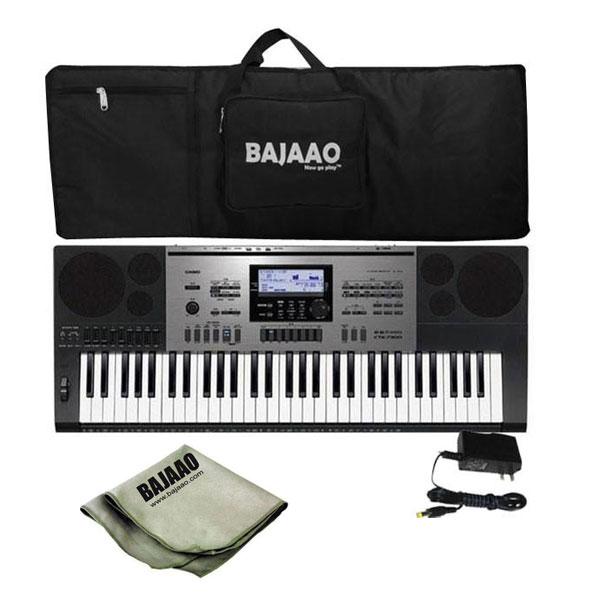 casio keyboard bundles casio ctk-7300in portable keyboard with keyboard gig bag, polishing cloth and power adapter