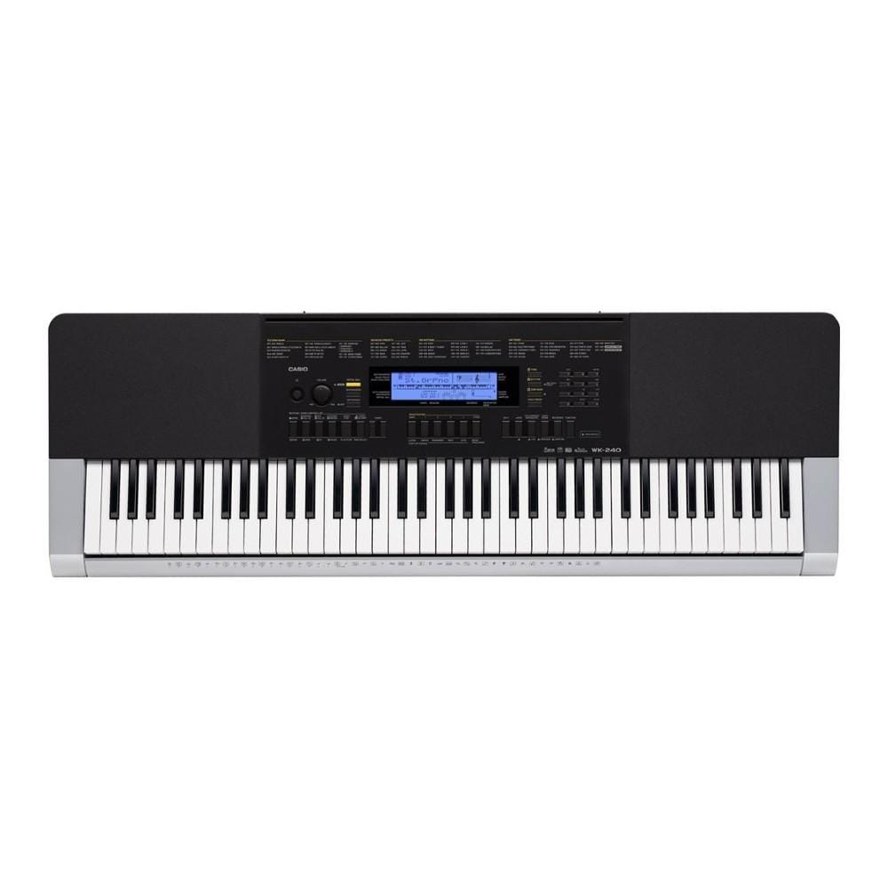 casio keyboard bundles casio wk-240 keyboard with stand, polishing cloth and power adapter