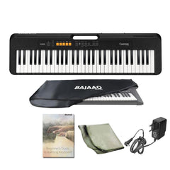 Casio Portable Keyboards BUNDLE Casio Casiotone CT-S100 61 Key Portable Keyboard With Adapter