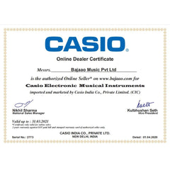 Casio Portable Keyboards Casio Casiotone CT S200 61 Key Portable Keyboard With Adapter