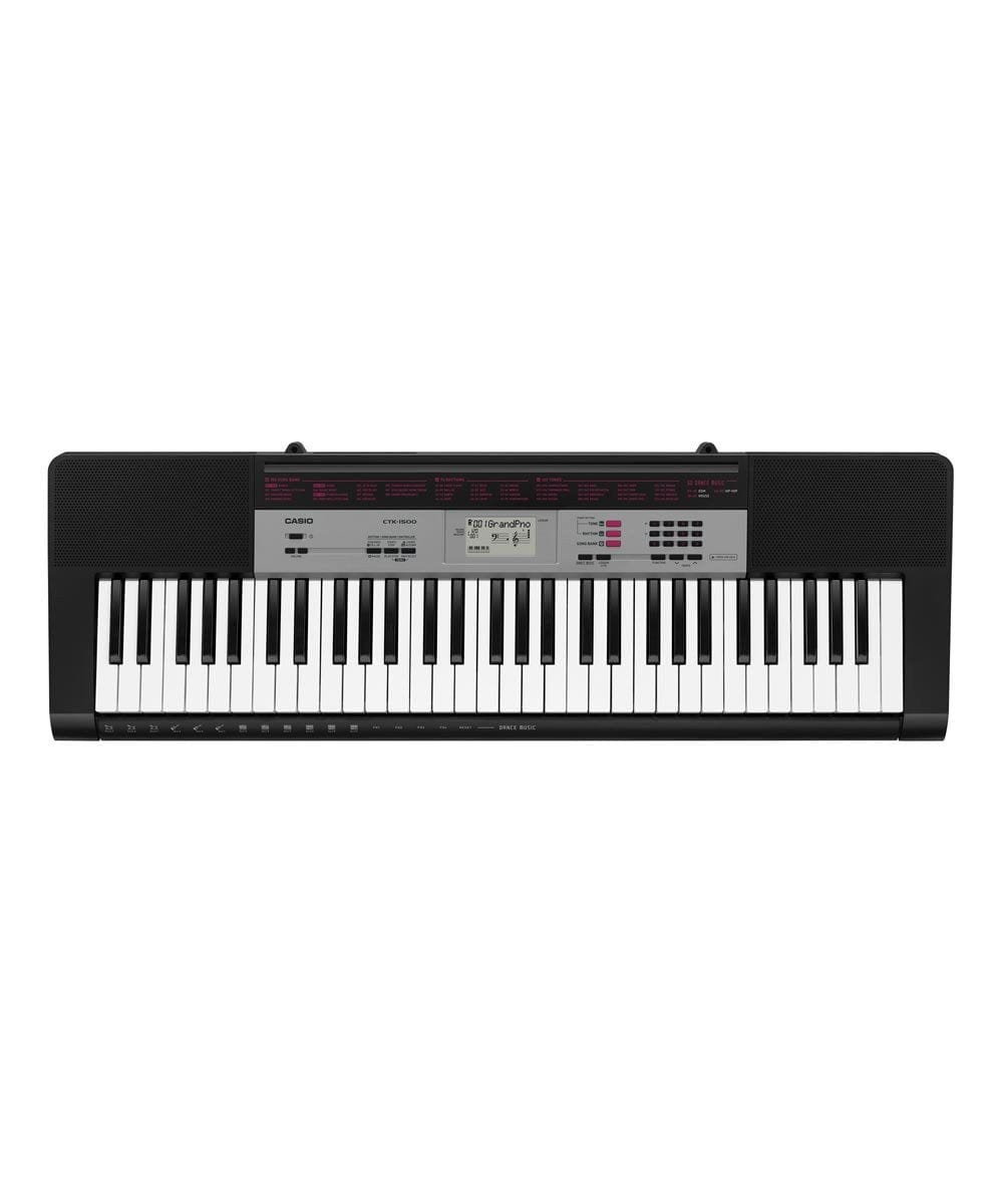 casio portable keyboards casio ctk-1500 61-key standard keyboard with power adapter