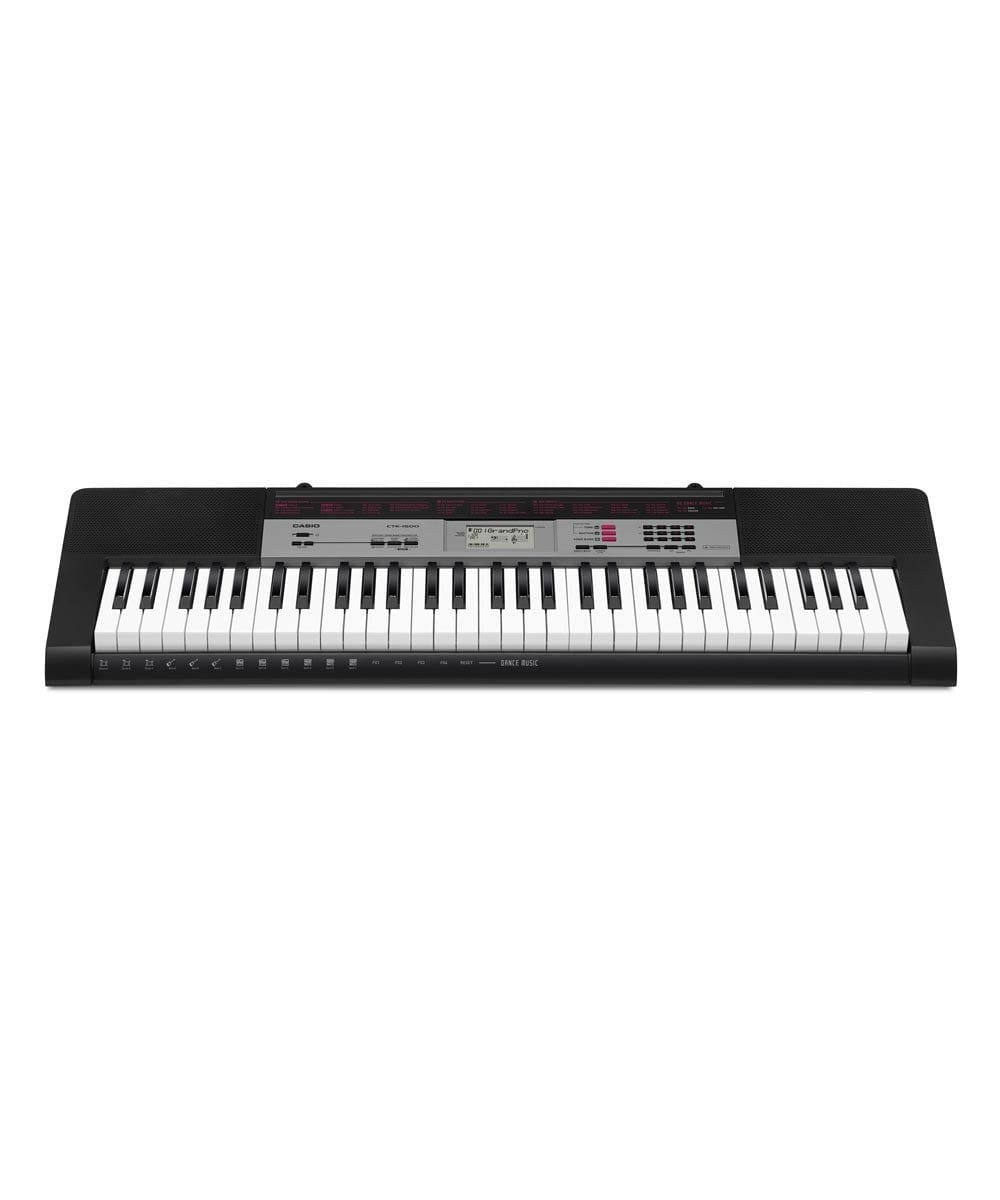 casio portable keyboards casio ctk-1500 61-key standard keyboard with power adapter
