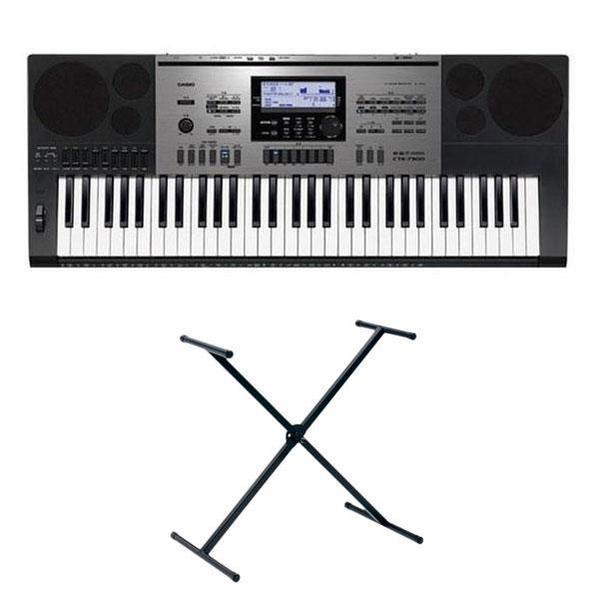 casio portable keyboards casio ctk-7300in with stand casio ctk-7300in keyboard, 61-keys with adaptor and stand