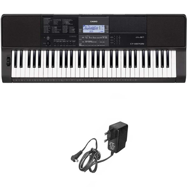 Buy Casio CT X870IN 61 Key Portable Keyboard With Adapter Online