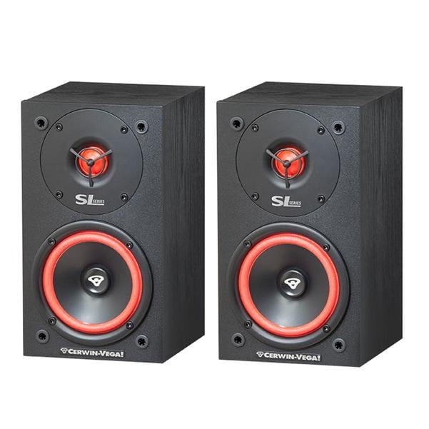 cerwin vega monitor speakers cerwin vega sl-5m 2 way bookshelf monitor speakers - pair