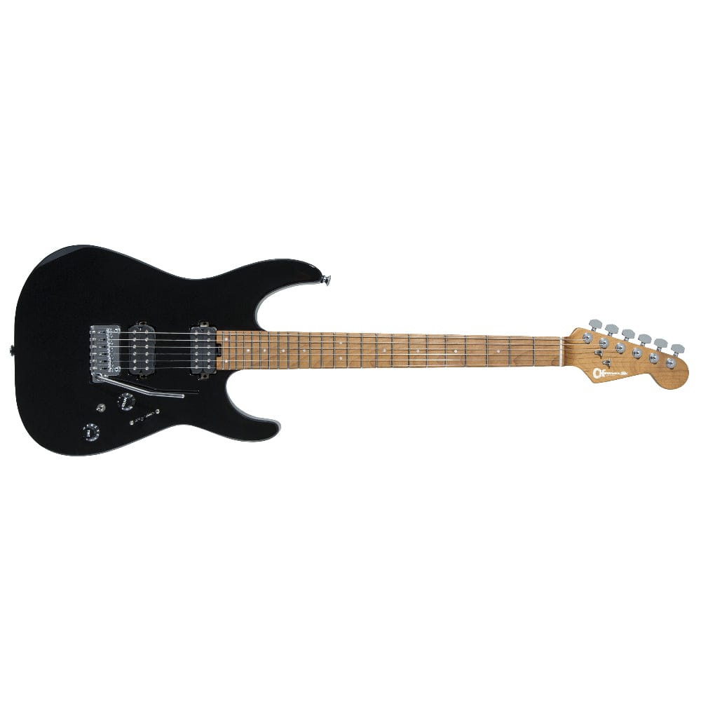 charvel electric guitars black charvel pro-mod dk24 hh 2pt cm 6 string electric guitar