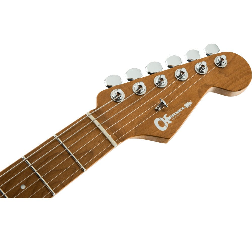 charvel electric guitars charvel pro-mod dk24 hh 2pt cm 6 string electric guitar #color_matte-blue-frost