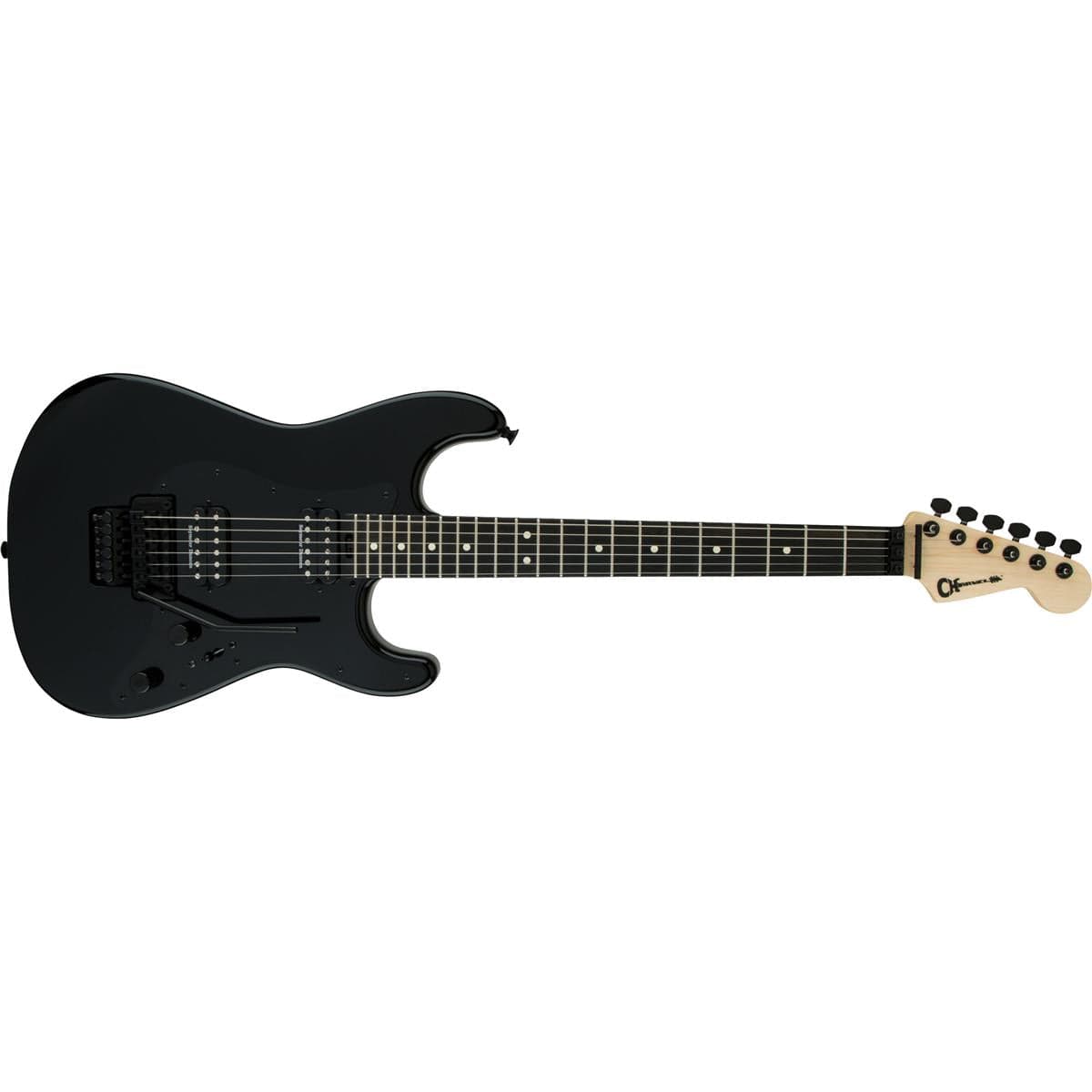 charvel electric guitars gloss black charvel pro-mod so-cal style 1 hh fr ebony 6 string electric guitar - gloss black