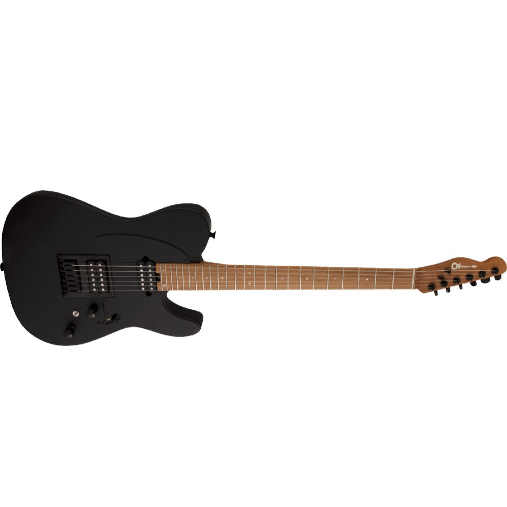 Charvel Electric Guitars Satin Black Charvel Pro-Mod So-Cal Style 2 24 HH HT CM 6 String Electric Guitar