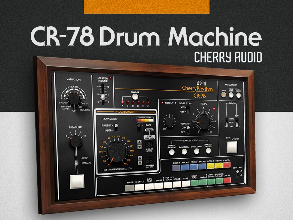 Cherry Audio Virtual Instruments Cherry Audio CR-78 Drum Machine