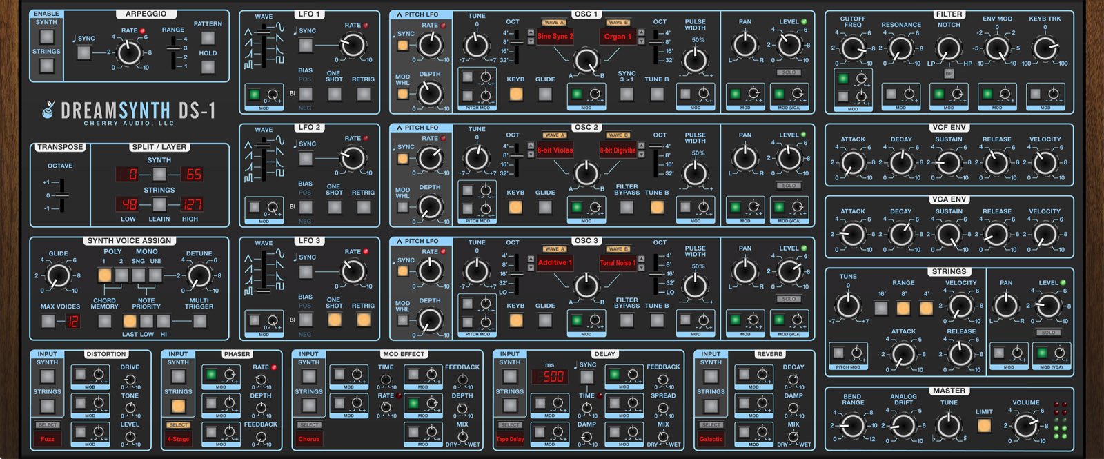 Cherry Audio Virtual Instruments Cherry Audio Dreamsynth Synthesizer – Professional Audio Software & Plugin