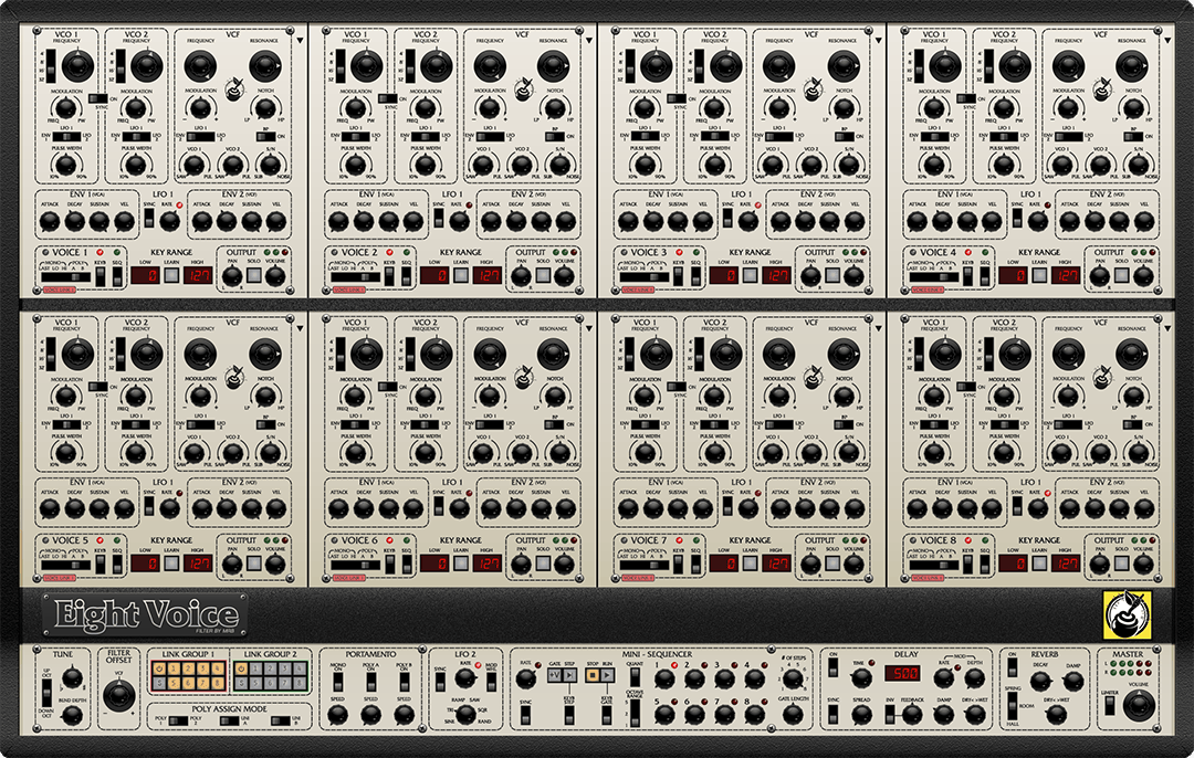 Cherry Audio Virtual Instruments Cherry Audio Eight Voice Synthesizer