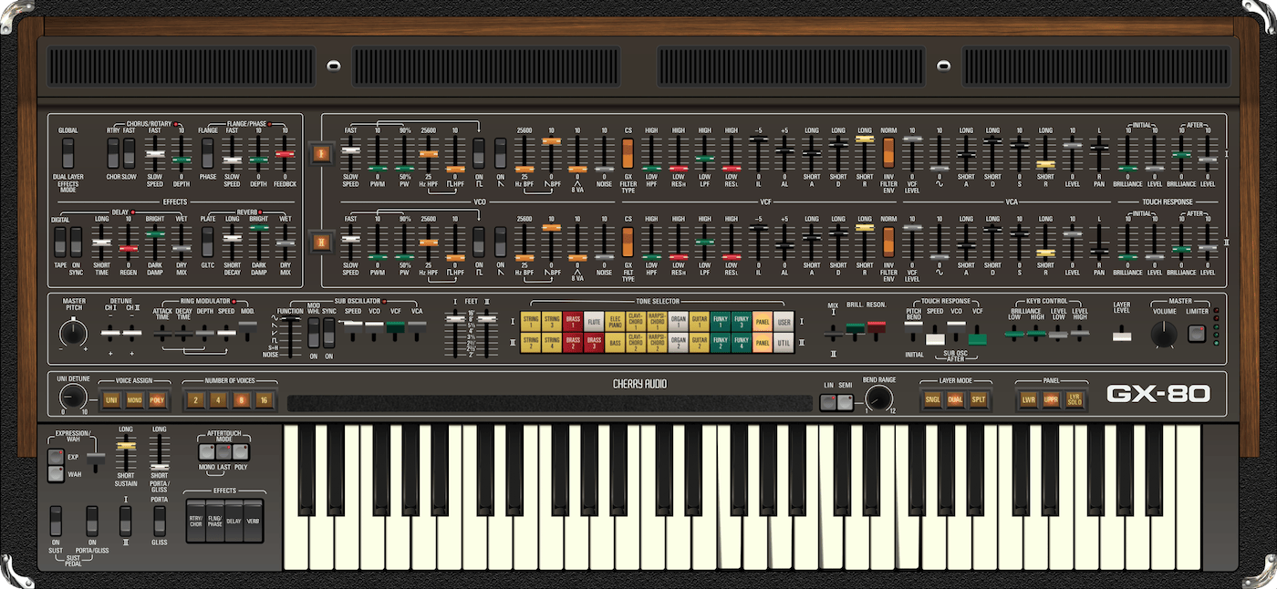 Cherry Audio Virtual Instruments Cherry Audio GX-80 Synthesizer
