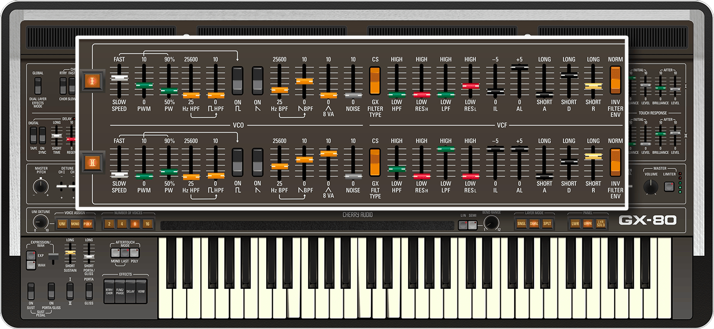 Cherry Audio Virtual Instruments Cherry Audio GX-80 Synthesizer – Professional Audio Software & Plugin