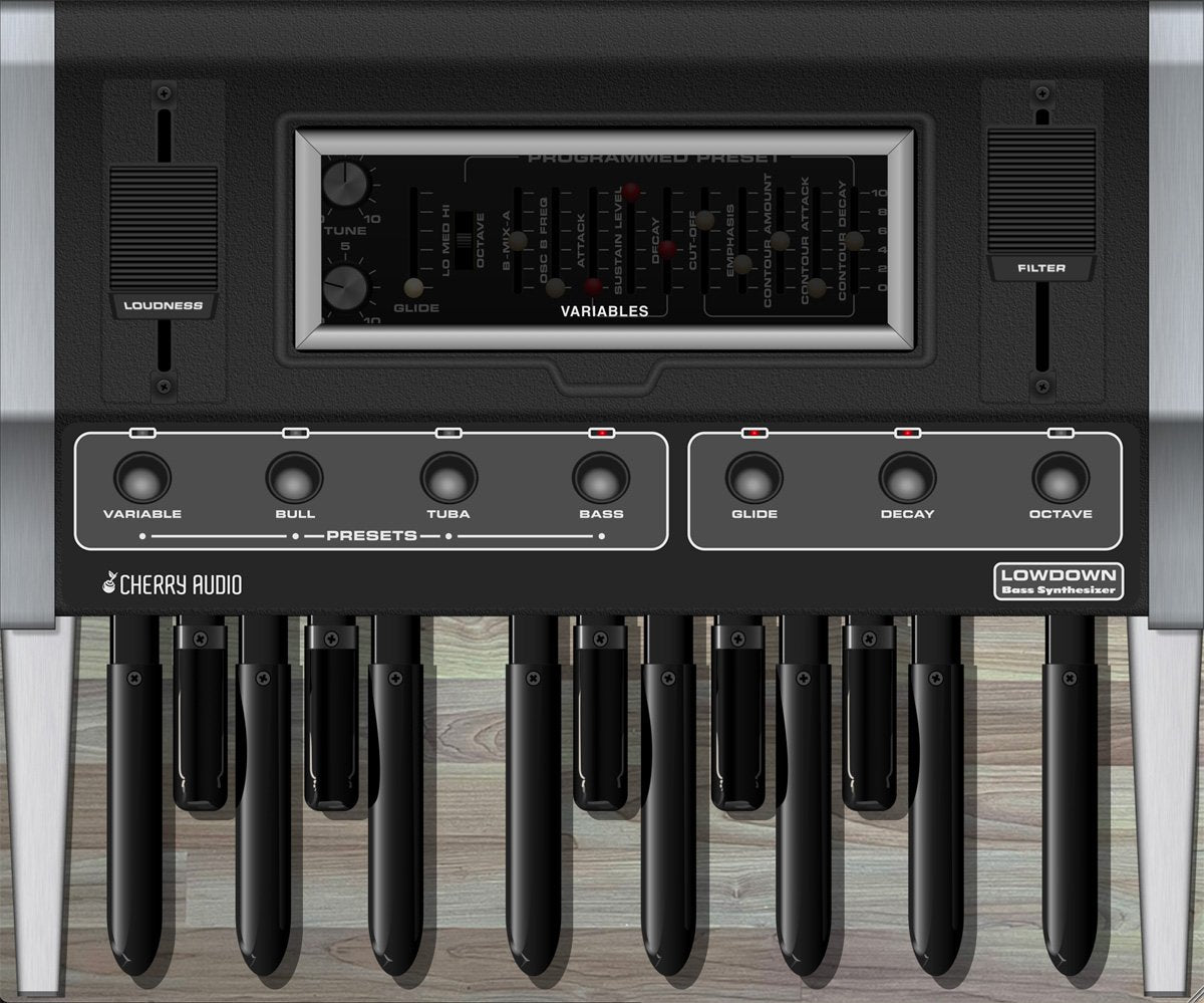 Cherry Audio Virtual Instruments Cherry Audio Lowdown Bass Synthesizer – Professional Audio Software & Plugin