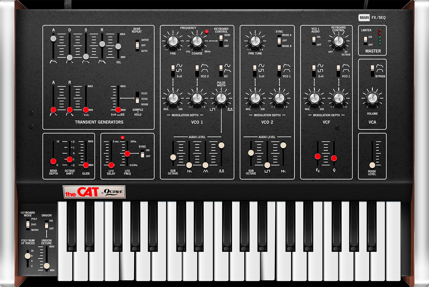 Cherry Audio Virtual Instruments Cherry Audio Octave Cat Synthesizer