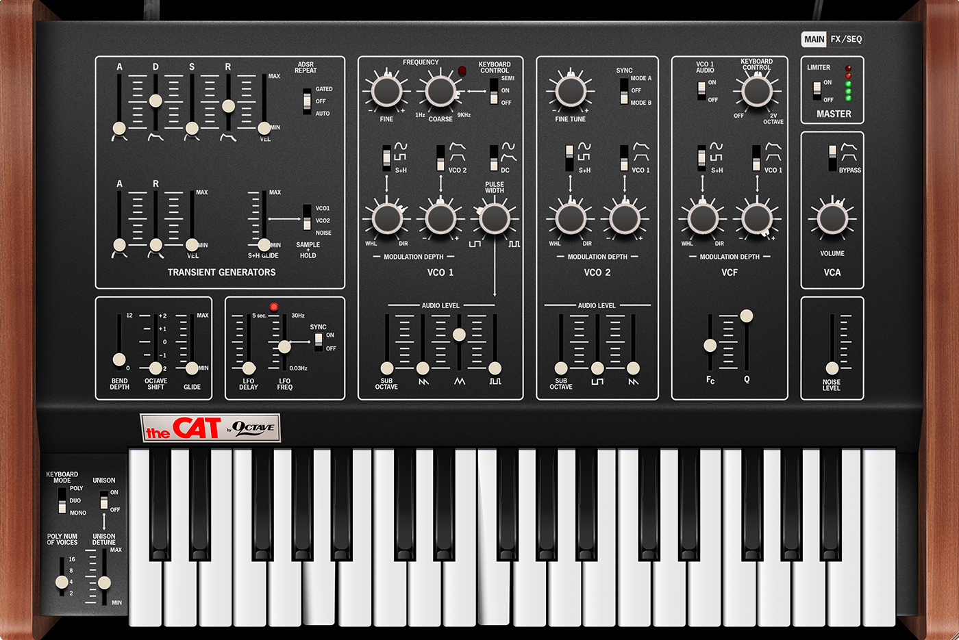Cherry Audio Virtual Instruments Cherry Audio Octave Cat Synthesizer