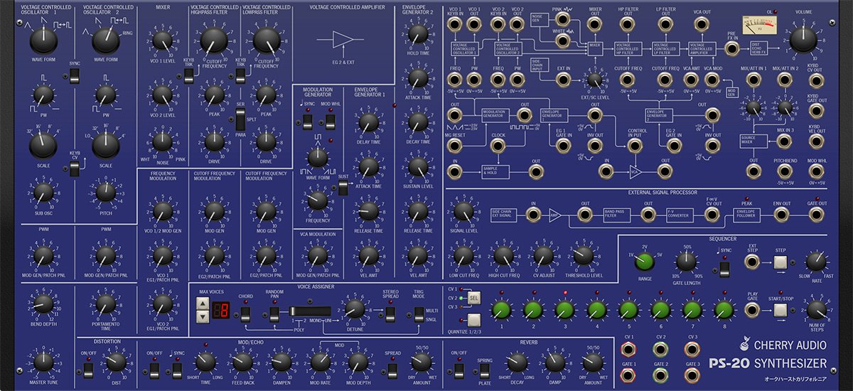 Cherry Audio Virtual Instruments Cherry Audio PS-20 Synthesizer