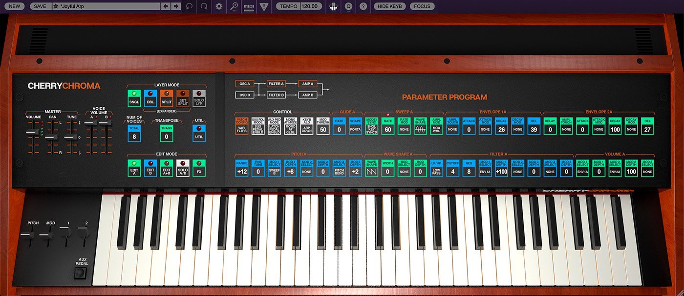 Cherry Audio Virtual Instruments Cherry Audio Rhodes Chroma Synthesizer