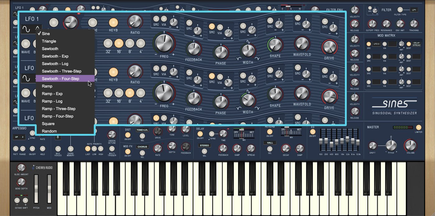 Cherry Audio Virtual Instruments Cherry Audio Sines Synthesizer