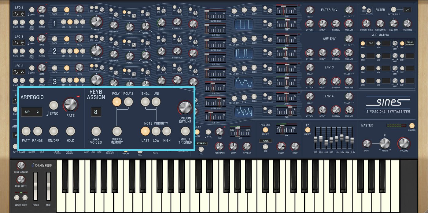 Cherry Audio Virtual Instruments Cherry Audio Sines Synthesizer