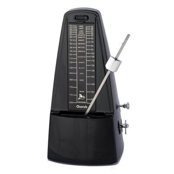cherub metronomes black cherub wsm-330 mechanical metronome#color_black