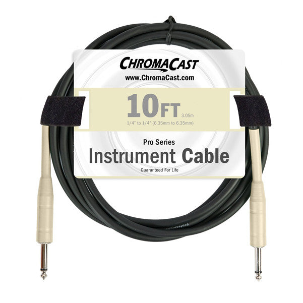 chromacast instrument cables chromacast vanilla cream 10-feet pro series instrument cable