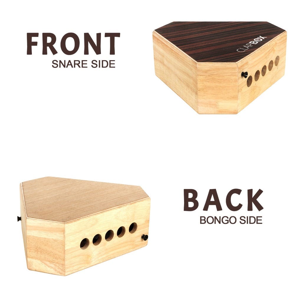 clapbox cajons clapbox cb 2 sided travel cajon with carry bag