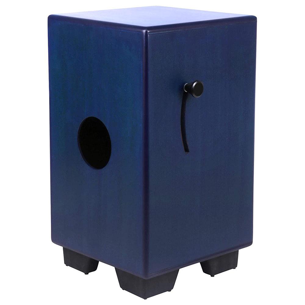 clapbox cajons clapbox cb40 birch wood adjustable snare cajon - blue