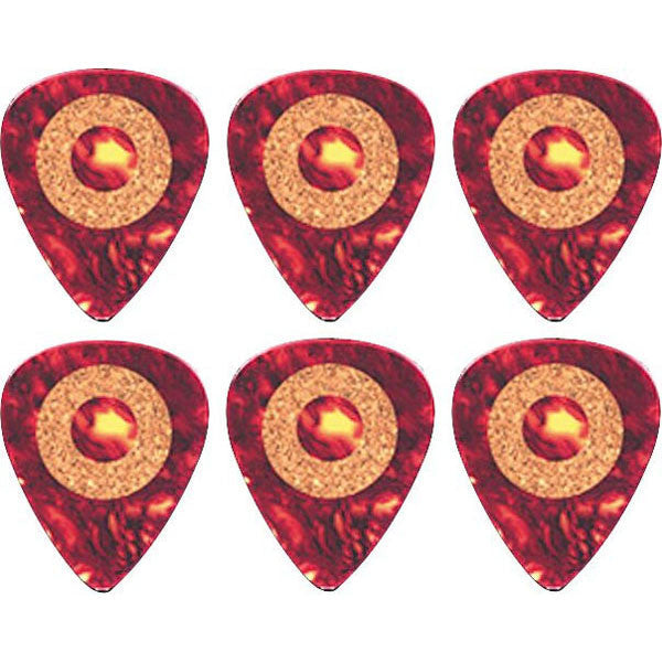 clayton picks clayton cork grip standard guitar pick 6 pack