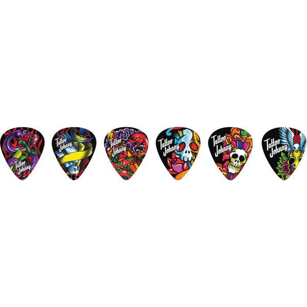 clayton picks clayton tattoo johnny snakes and daggers guitar picks - 1 dozen medium