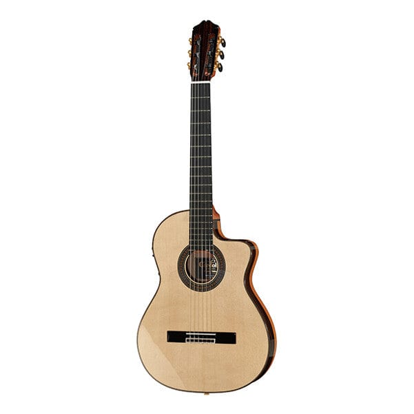 cordoba classical guitars cordoba 55fce thinbody negra cutaway classical guitar - natural