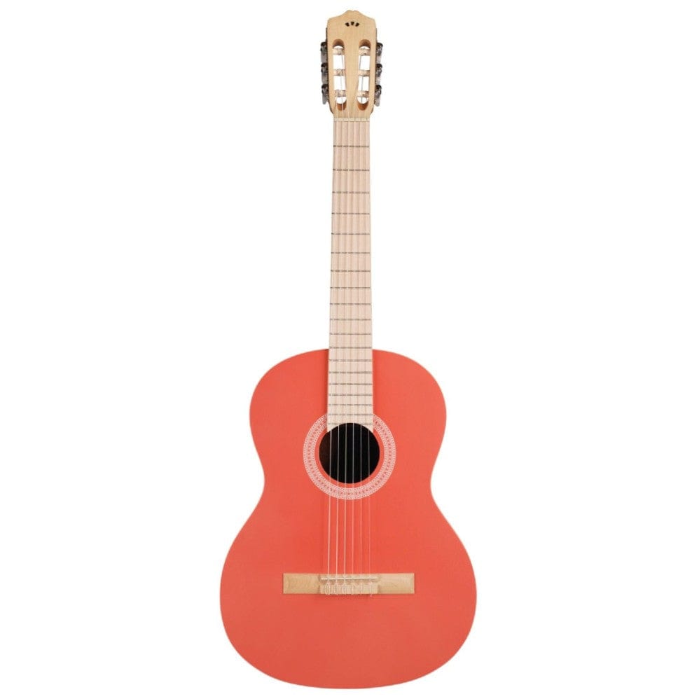cordoba classical guitars cordoba protege c1 matiz nylon string classical guitar with bag #color_coral