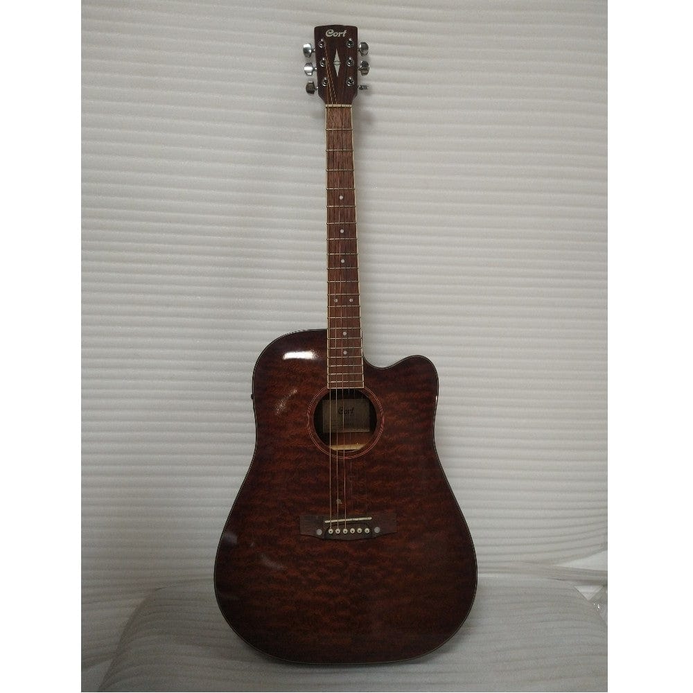 cort acoustic guitars 447596 cort ad890mbcf electro acoustic guitar - open box b stock #barcode_332598