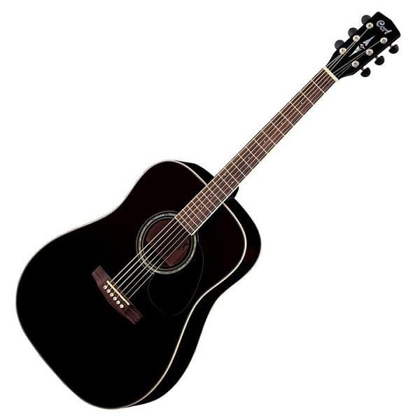 cort acoustic guitars black cort ad880 dreadnought acoustic guitar #color_black