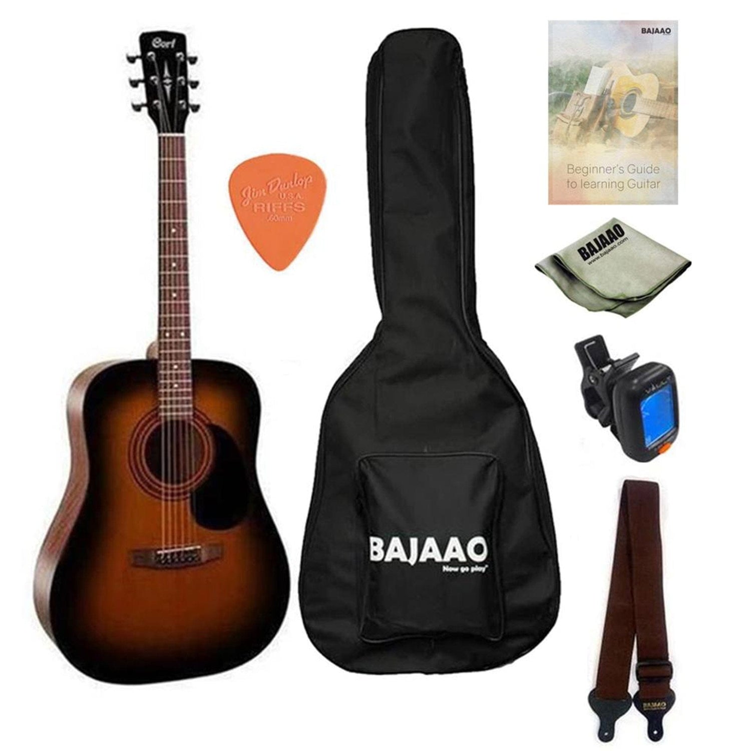 Cort AD810 Dreadnought Acoustic Guitar with E-Book