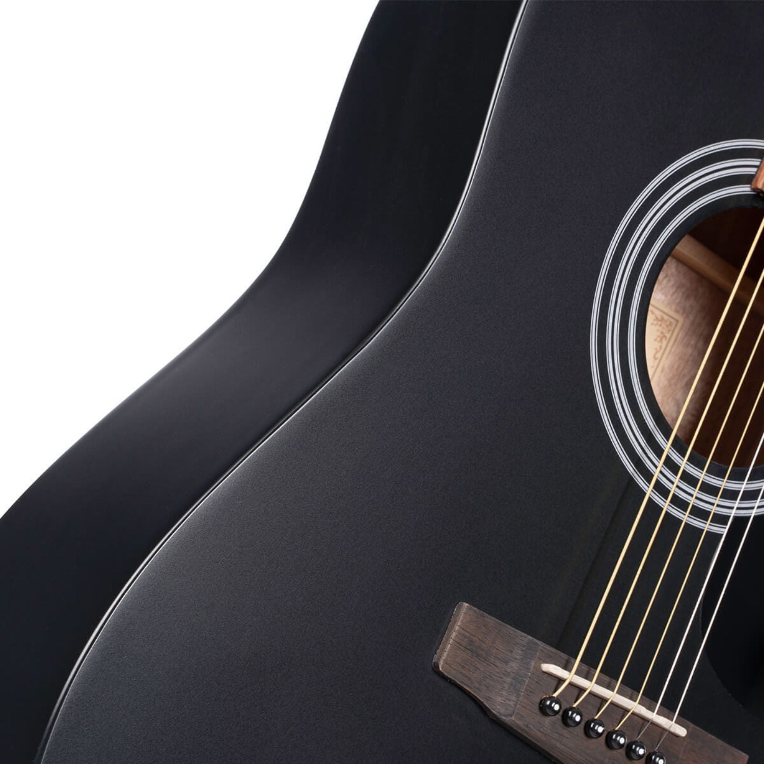 Cort Acoustic Guitars Cort AD810 Dreadnought Acoustic Guitar with E-Book#type_single,color_black-satin