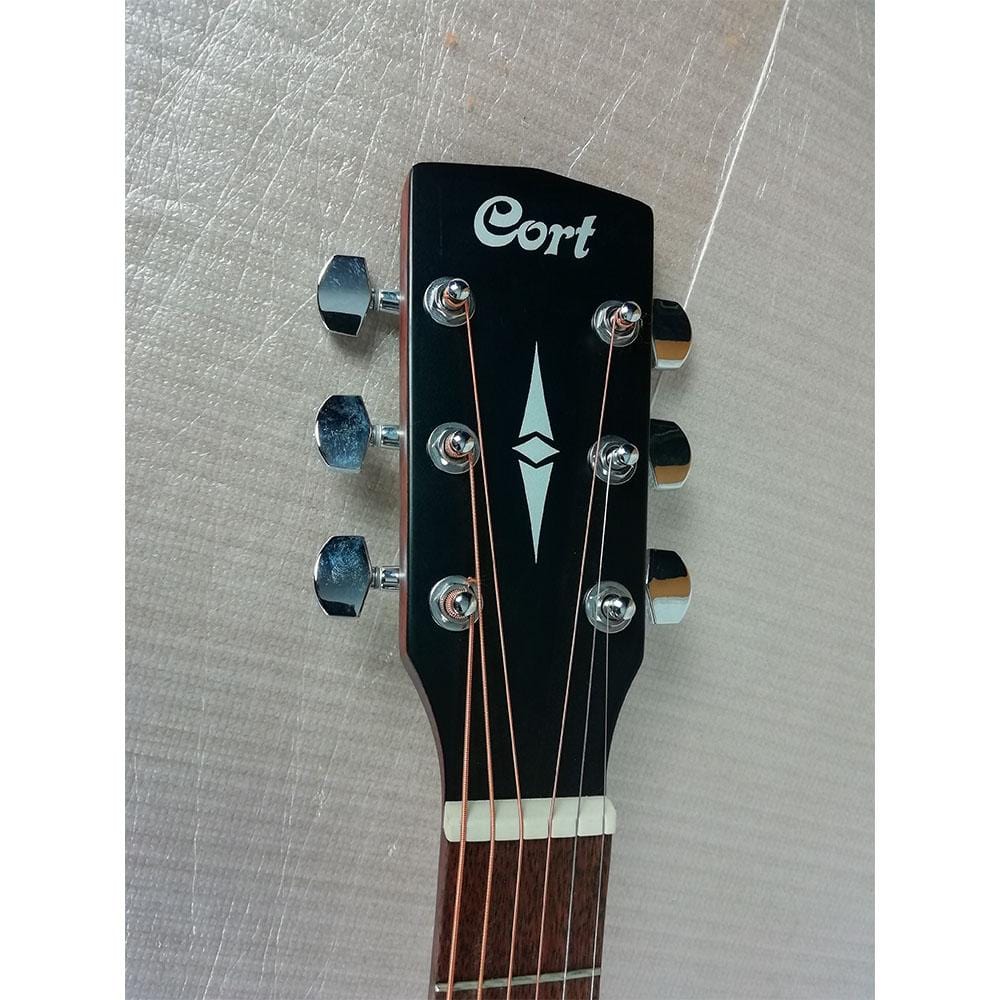 cort acoustic guitars cort ad810 dreadnought acoustic guitar with e-book - open box b stock