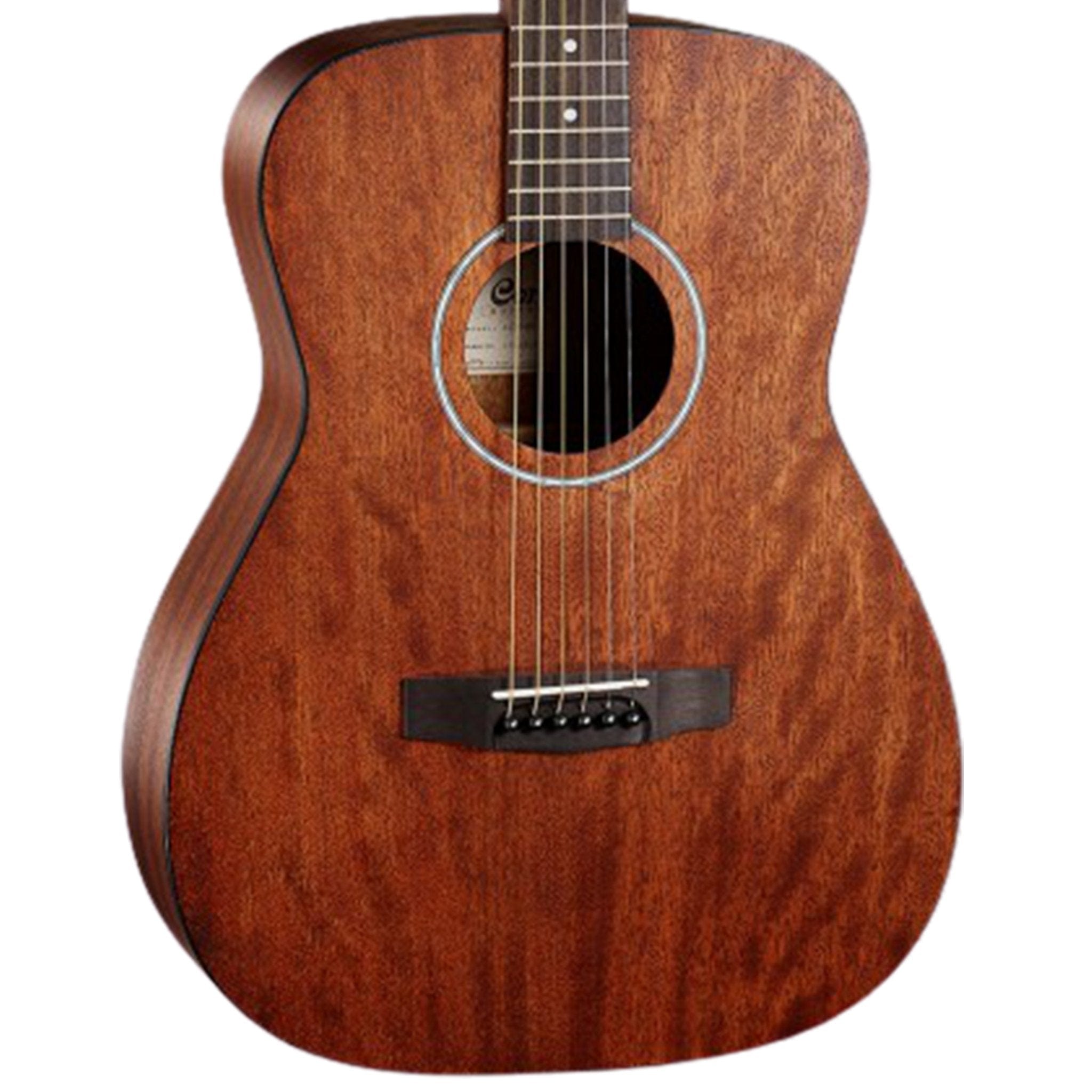 cort acoustic guitars cort af510m-op concert body 6 string acoustic guitar - open pore #style_bundle