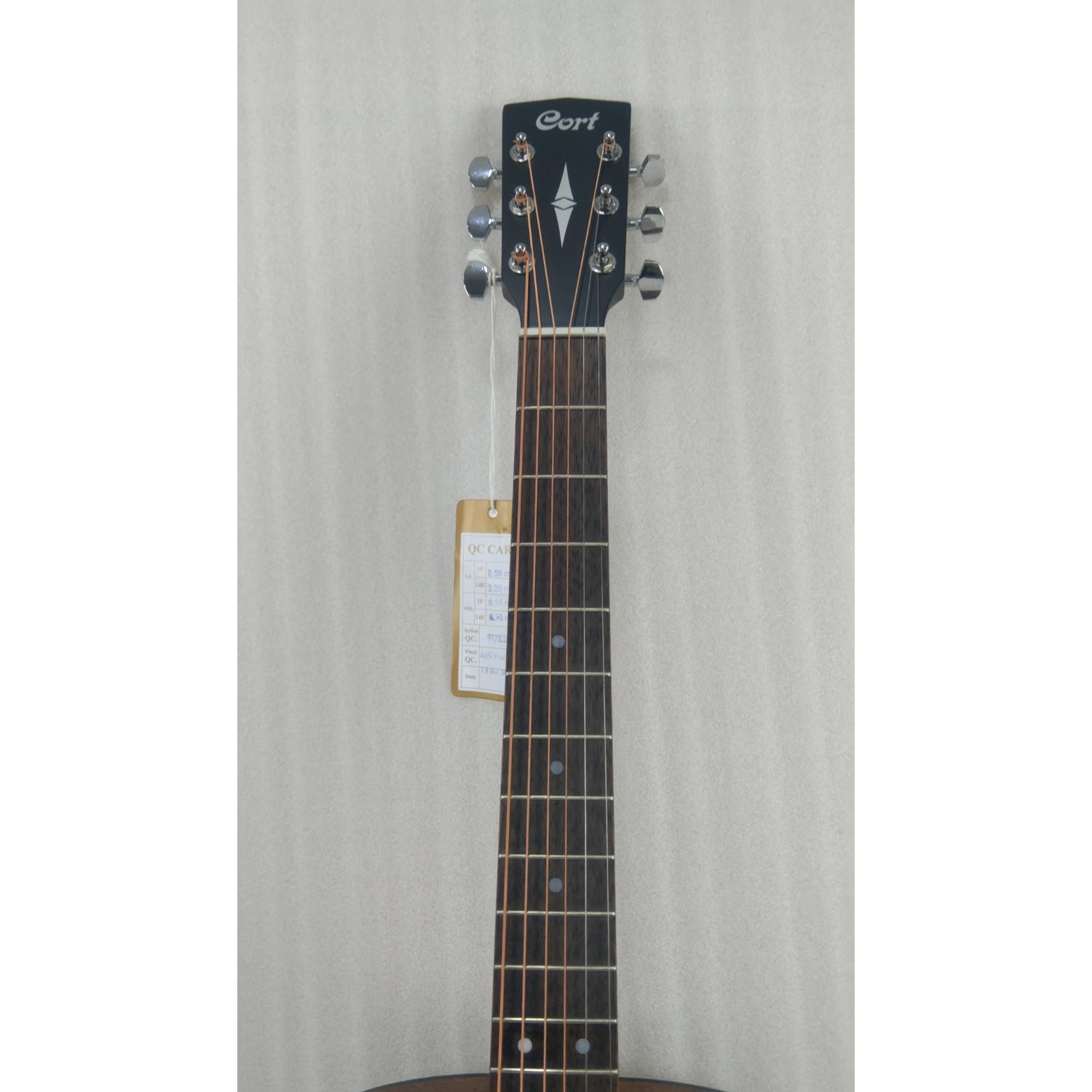 Cort Acoustic Guitars Cort AF510M-OP Concert Body 6 String Acoustic Guitar - Open Pore - Open Box B Stock#barcode_202501104114