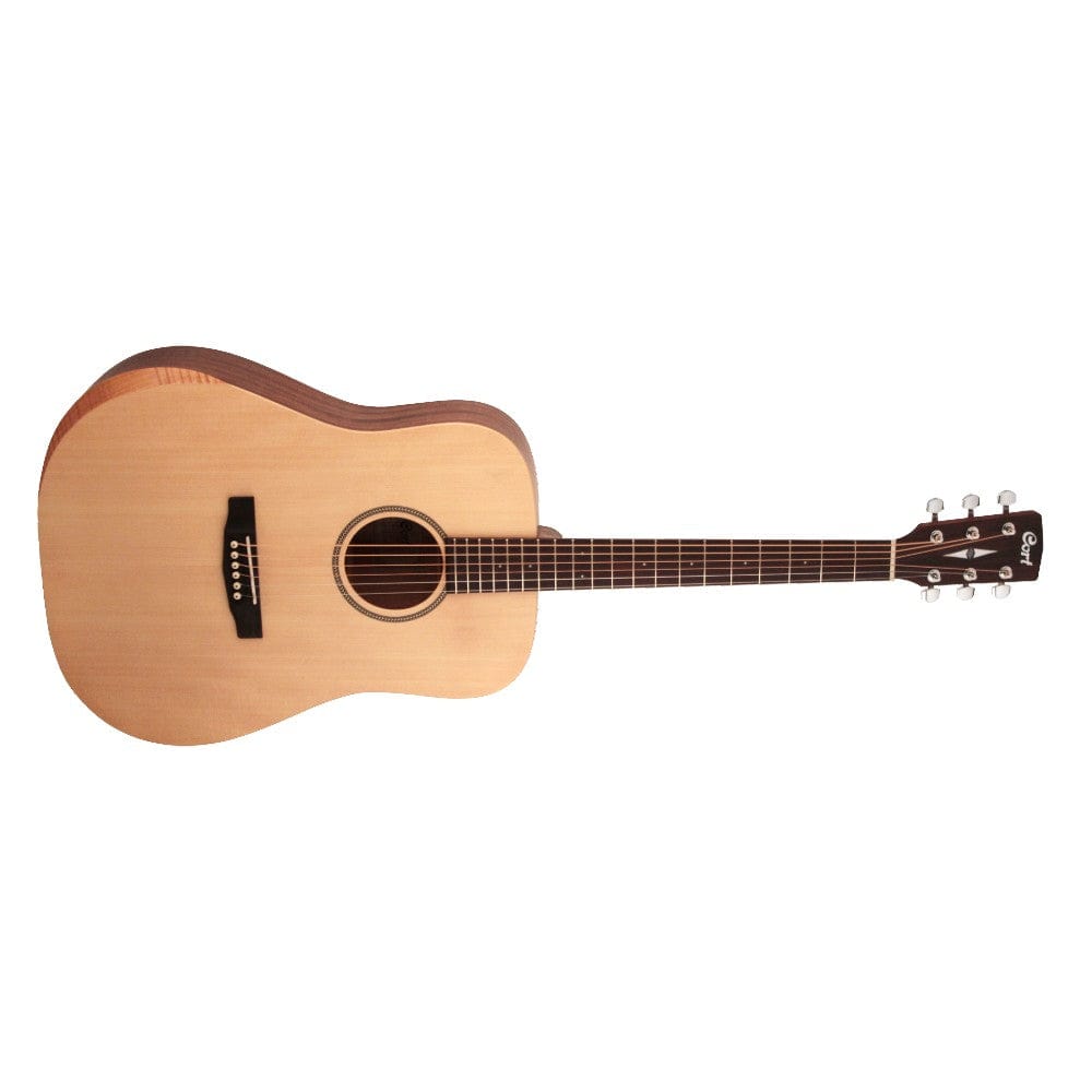 cort acoustic guitars cort earth bevel cut 6-string acoustic guitar - open pore
